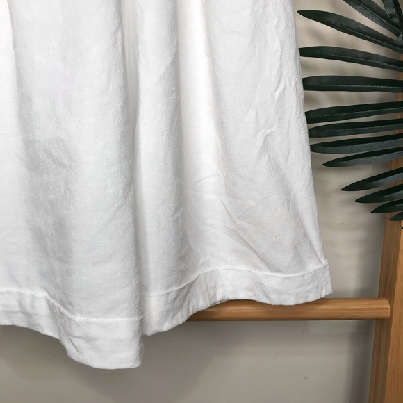 SOLD Zara White Frill Ruffle Linen Blend Romper S - Picture 11 of 12